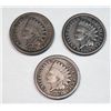 Image 1 : 1864 CN INDIAN ONE CENT GOOD+, 1860 VG, 1861 VG