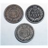 Image 2 : 1864 CN INDIAN ONE CENT GOOD+, 1860 VG, 1861 VG