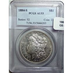 1884S Morgan $ PCGS53