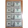 Image 1 : Uncut sheet of 4 2003 $10 FRN  STAR NOTES  RARE
