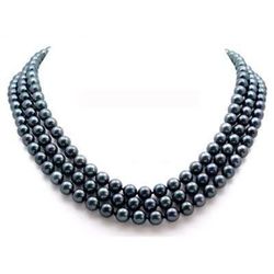 48in SOUTH SEA 8-9MM BLACK PEARL NECKLACE