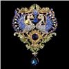 Image 1 : HUGE 4.5inch Swarovski Crystal Phoenix Drop Brooch Pin