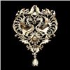 Image 2 : HUGE 4.5inch Swarovski Crystal Phoenix Drop Brooch Pin