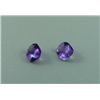 Image 1 : Pair Genuine Cushion Cabochon Cut Brazilian Amethysts 3