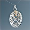 Image 1 : Silver Plated Egg Pendant