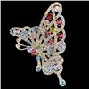 Image 1 : Attractive Swarovski Crystal Butterfly Brooch Pin