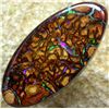 Image 1 : LOVELY ELECTRIC GREEN STONE-DOUBLE SIDED 15.4 CTS