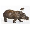 Image 2 : Magnificent Bronze Sculpture Hippopotamus Hippo