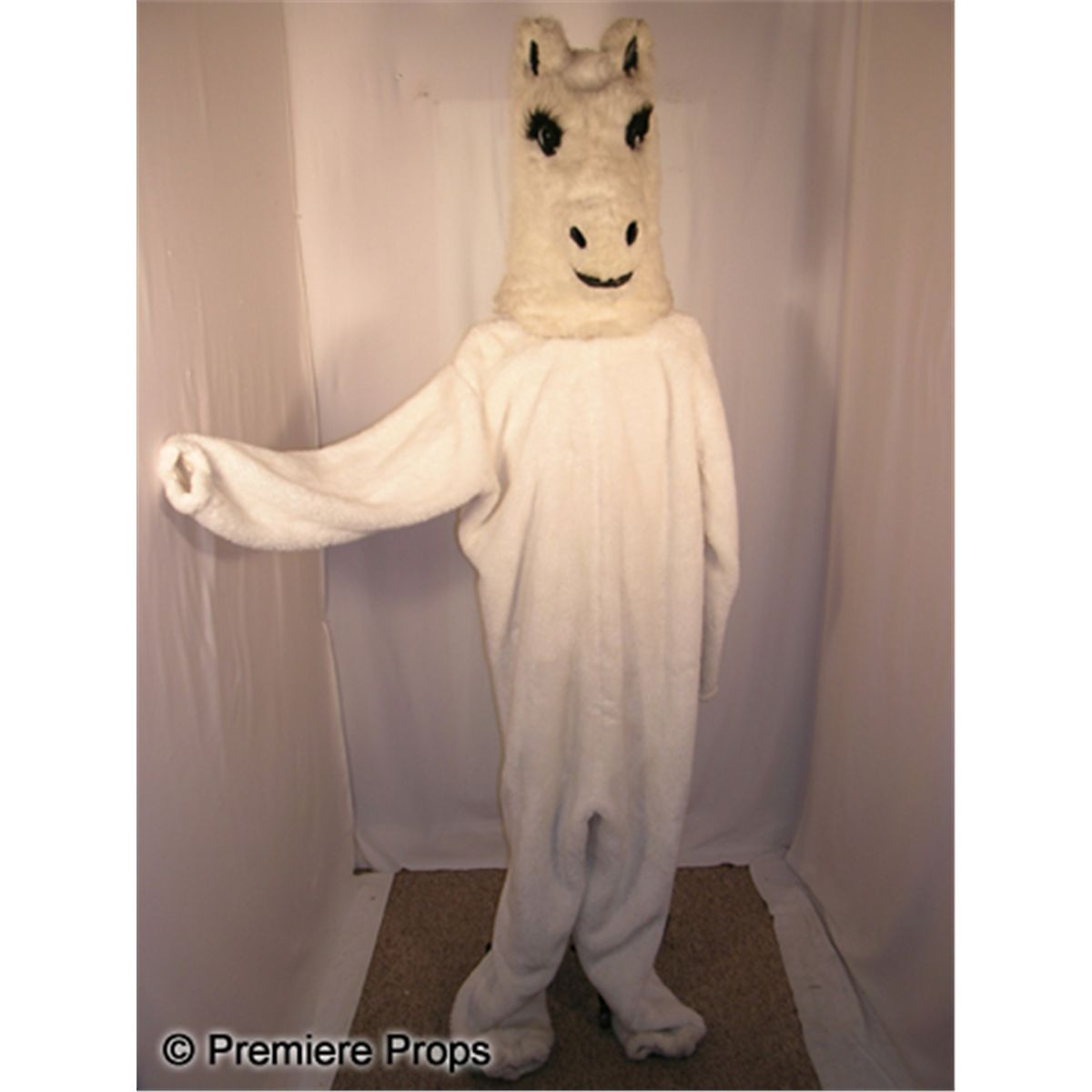 White Horse Mascot Costume