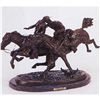 Image 1 : Wounded Bunkie Bronze Sculpture by Frederic Remington.