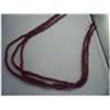 Image 1 : 3 Strand Genuine Ruby Necklace, Over 100 Carats low grade but real rubies