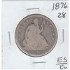 Image 1 : 1876 SEATED HALF SILVER DOLLAR