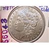 Image 1 : 1878 7/8 TF Morgan Dollar AU50