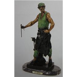 "Blacksmith" Bronze Sculpture - Picault