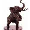 Image 2 : "Jumping Elephant" Bronze Sculpture - Barye