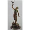 Image 2 : "Standing Falconer" Bronze Sculpture - Mene