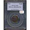 Image 1 : 1723 Wood's Hib Farthing PCGS EF45