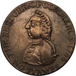 1766 Pitt Halfpenny VF30