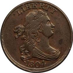 1804 Half Cent VF35+