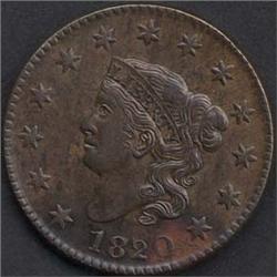 1820 Large Cent VF35
