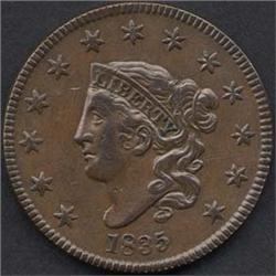 1835 LD Large Cent VF30