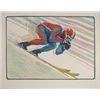 Image 1 : Jim Jensen Signed Art Print -Skier Skiing