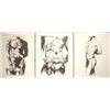 Image 1 : Suite of 3 Male Nude Art Prints Lowell Nesbitt Gay