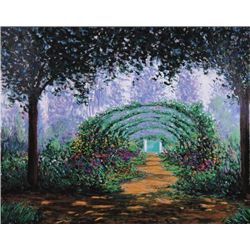 Scoppettone MONET'S GARDEN Impressionist Art Print