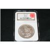 Image 1 : 1896 Silver Morgan one dollar, NGC graded, MS62