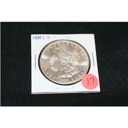 1881-S Silver Morgan one dollar