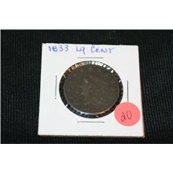 1833 Lrg one cent