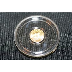 Miniature 24K US $20 St. Gaudens gold piece