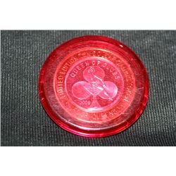 Four Queens limited edition two-tone $10 gaming token, "2009 Queen of Clubs"
