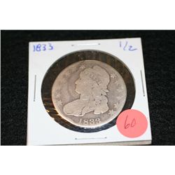 1833 Liberty Bust half dollar