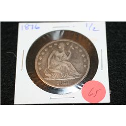 1876 Seated Liberty half dollar