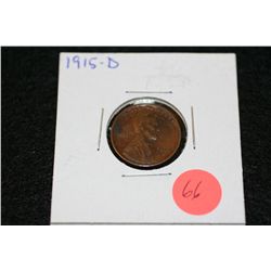 1915-D Wheat Back penny