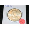 Image 1 : 1948-D Ben Franklin half dollar