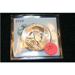 1955 Ben Franklin half dollar