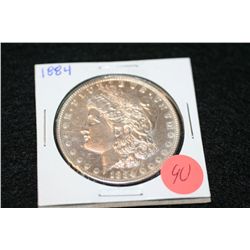 1884 Silver Morgan one dollar