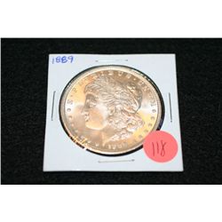 1889 Silver Morgan one dollar