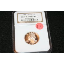 1998-S Silver Washington quarter, NGC graded, PF69 Ultra Cameo