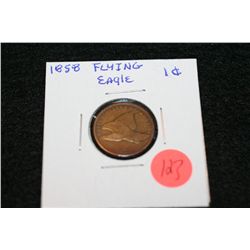 1858 Flying Eagle one cent