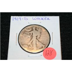 1919-D Walking Liberty half dollar