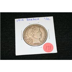 1912 Barber half dollar