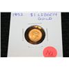 Image 1 : 1852 Gold $1 Liberty coin