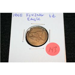 1858 Flying Eagle one cent