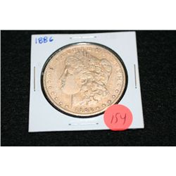 1886 Silver Morgan one dollar