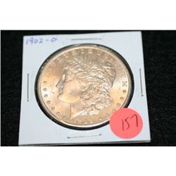 1902-O Silver Morgan one dollar