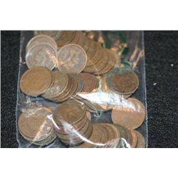 Indian Head pennies, various dates & conditions, lot of 50