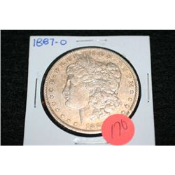 1887-O Silver Morgan one dollar